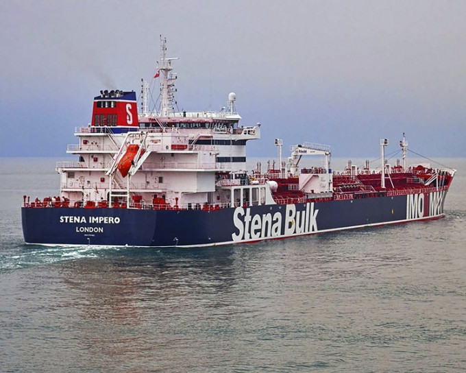 一艘英国注册运油轮被伊朗扣押。AP