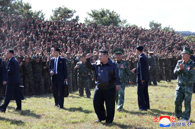 金正恩视察特战部队训练基地。路透社