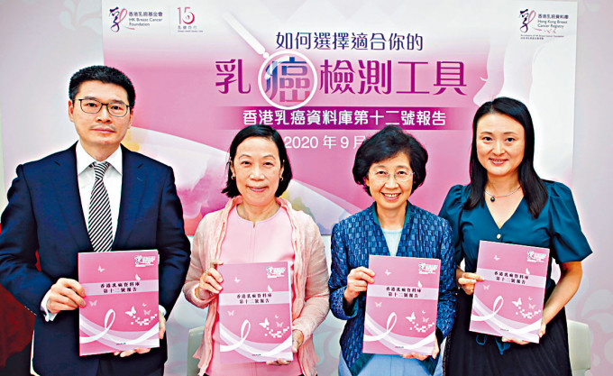 香港乳癌資料庫昨公布研究報告。