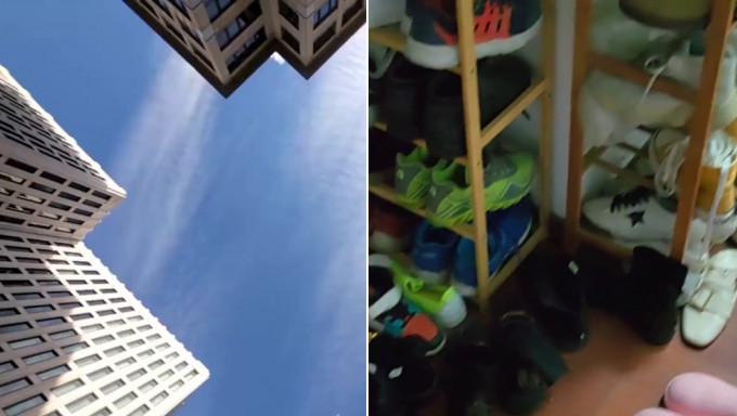 遭男友拒門外，深圳女怒掟對方30多隻鞋落街。示意圖