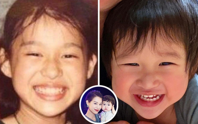 杏儿在IG分享童年照，与细仔Ryan的萌照作对比，两母子劲似样！