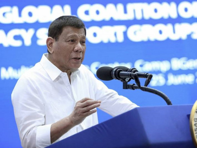 菲律宾总统杜特尔特指，考虑明年竞选副总统。AP资料图片