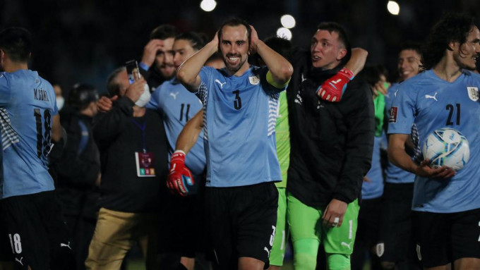 烏拉圭成功打入決賽周。Reuters