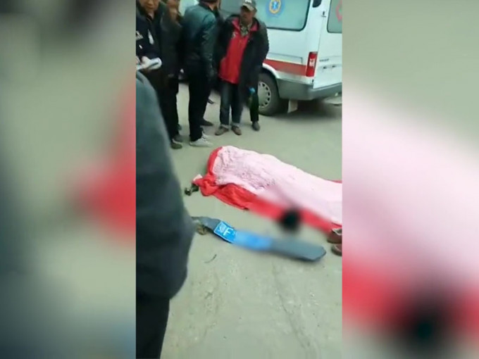 湖北棗陽市上午一輛汽車惡意撞人，該事件致7死7傷，肇事者被警員當場擊斃。(網圖)