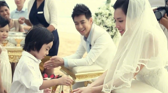 林志穎上載婚禮舊照慶祝結婚周年。網上圖片