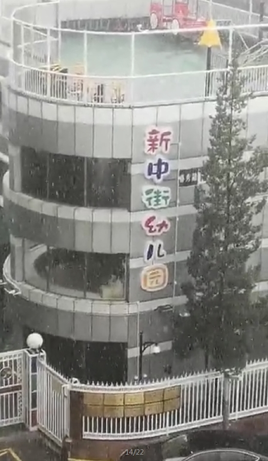 盛夏「飄雪」現象是北京市民在昨日下午拍下的。(網圖)