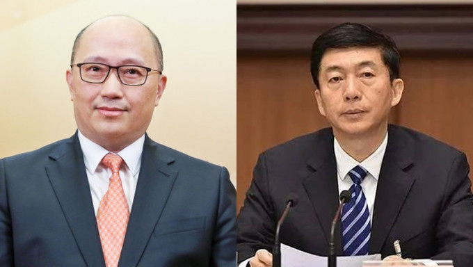 郑雁雄（左）等5港澳高官当选代表，骆惠宁（右）3月或任职全国人大。