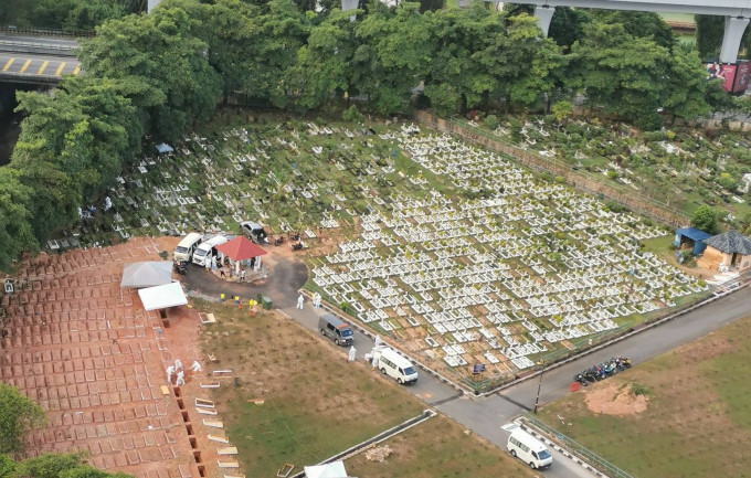 坟头在2个月内，由40座增至1000座。互联网图片