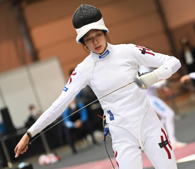 江旻憓于女重大奖赛布达佩斯站16强出局。国际剑联Facebook图片