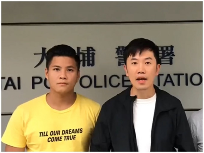 鄭松泰(右)指每日都有市民被捕，不覺有特別。熱血公民facebook