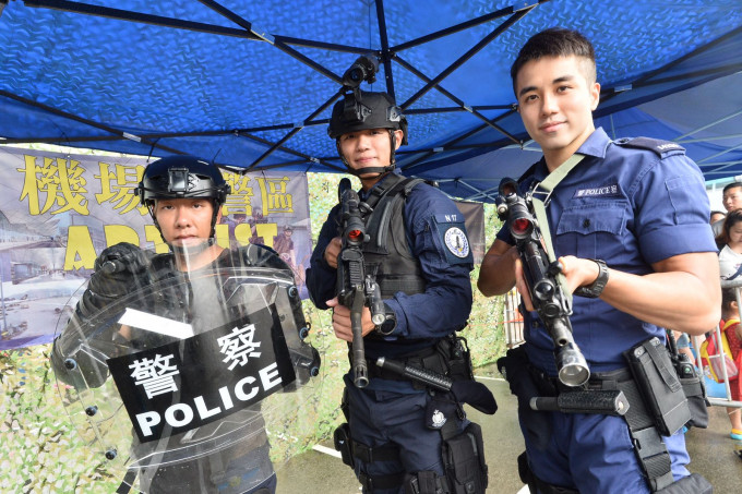 ASU開放日目的是透過活動和演習，增加市民對他們的認識，並展現警方正面形象。郭顯熙攝