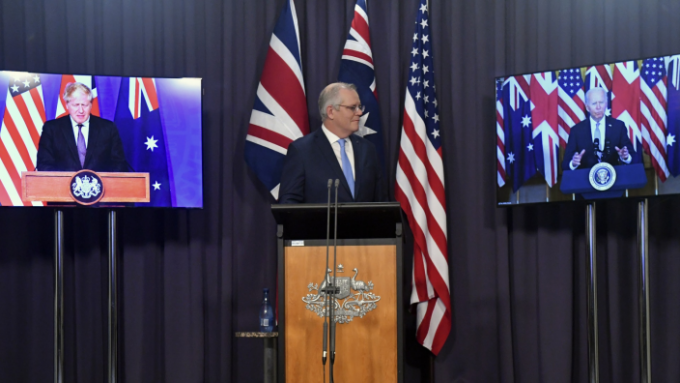 美英澳組建新印太安全聯盟（AUKUS）。
