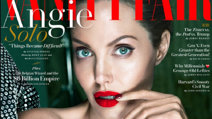 安祖蓮娜祖莉最近登上雜誌《Vanity Fair》封面，大談離婚後心情。