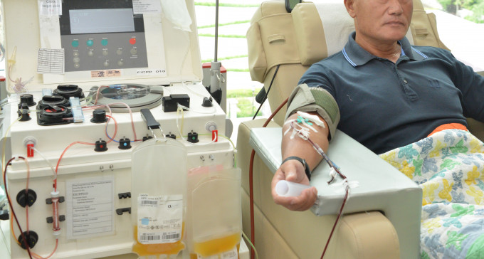 红十字会指血液存量极短缺吁市民捐血。资料图片