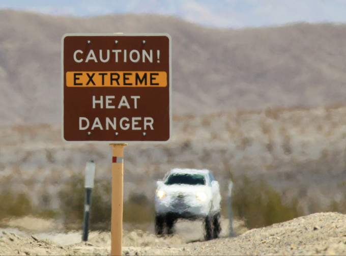 美國加州「死亡谷」錄51.1度高溫。網上圖片
