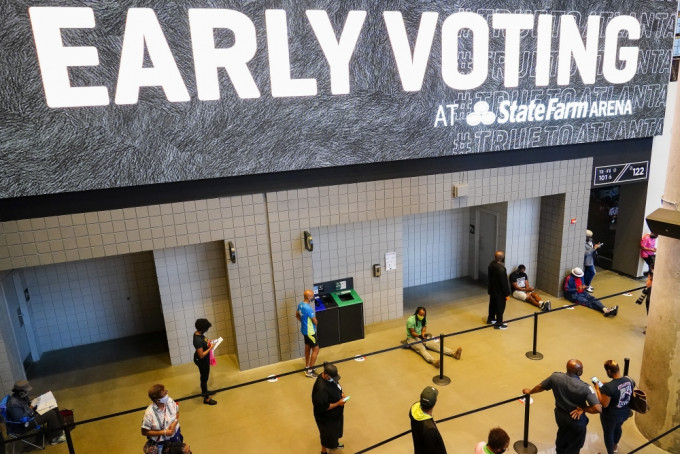 逾1000萬美國人已提前投票。AP圖片