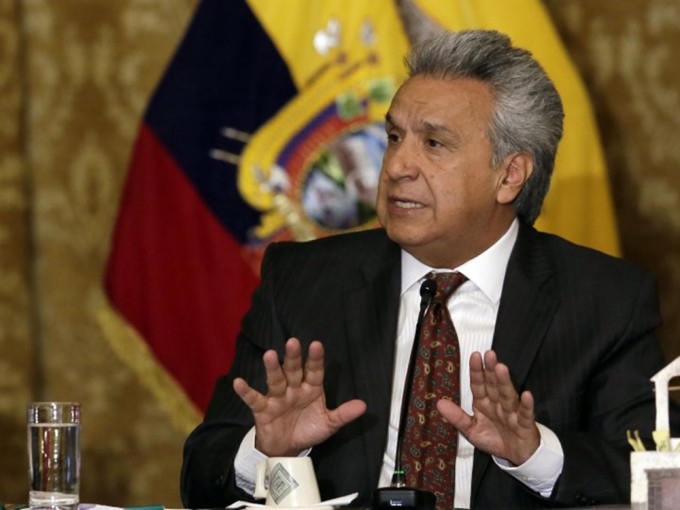 厄瓜多爾總統莫雷諾（Lenin Moreno）。AP資料圖片