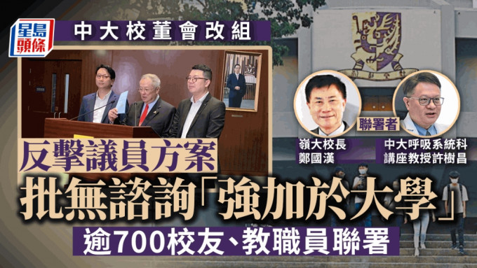 中大改革引發政治爭議。