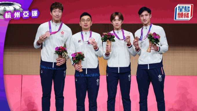 港隊在今天的亞運賽事中奪得3銀3銅，楊潤雄表示祝賀。