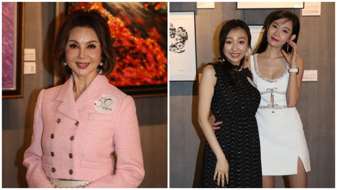 谢玲玲与Aka昨晚举行慈善画展，对于有指大仔林孝贤与TVB女星胡美贻秘恋半年，谢玲玲表示尊重子女，不会过问恋情。