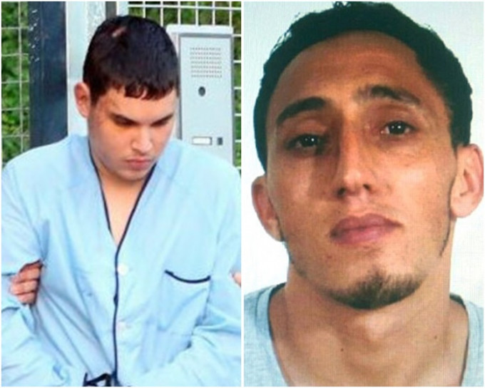 21歲青年謝姆拉勒(左)及第二名被告奧卡伯(右)。