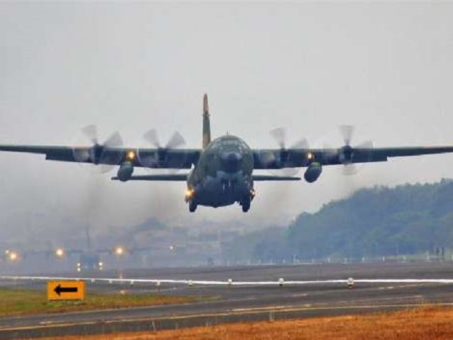 台軍官被揭發搭C-130運輸機到澎湖渡假。資料圖片