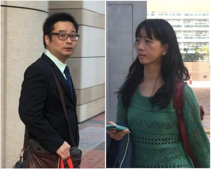 辩方证人卢伟明(左)及曾慧筠(右)。刘晓曦摄
