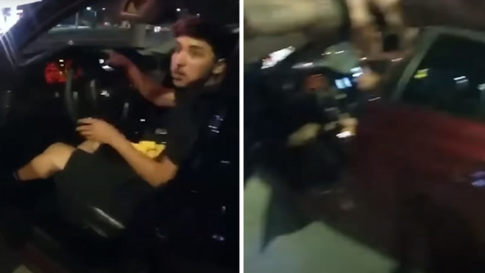 德州聖安東尼奧市一名黑人在車上吃漢堡包時遭警員槍擊重傷，涉事警員被革職並已起訴。網上影片截圖