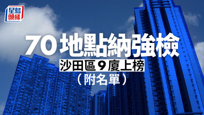 沙田帝堡城 5 座纳强检。资料图片