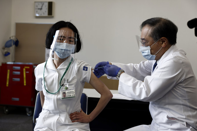 距離東京奧運開幕倒數一百天，防疫問題引起外界關注。 AP