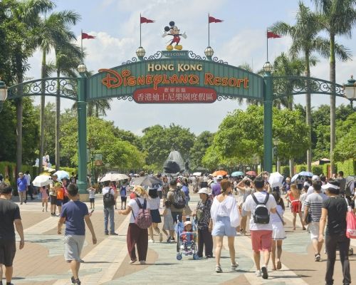 香港迪士尼樂園的入場人數及酒店入住率下跌。資料圖片