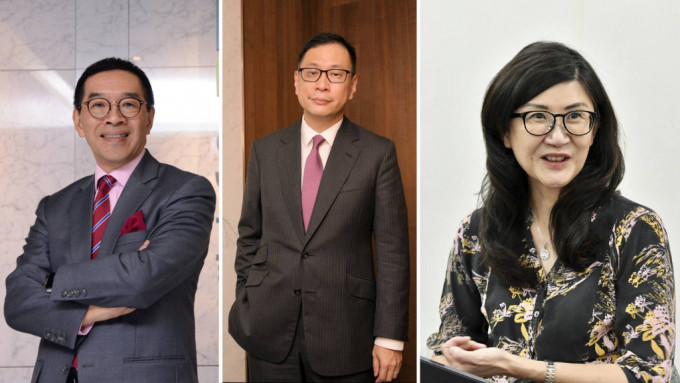 政府今日（23日）宣布，行政長官已委任唐家成（左）及再度委任杜淦堃資深大律師（中）和彭韻僖（右）為司法人員推薦委員會委員，任期由2023年7月1日起至2025年6月30日止。