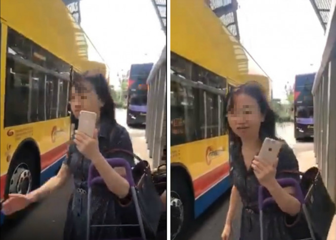 內地女子一度不滿企位要求退款。Facebook專頁「巴士台 HK Bus Channel」片段截圖