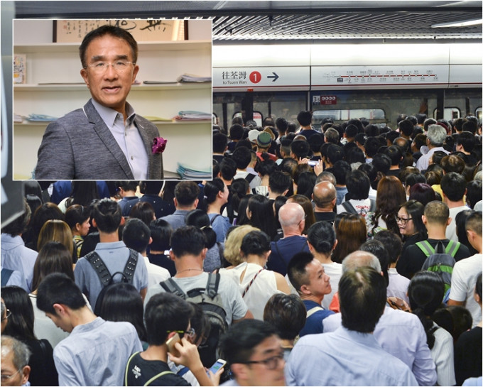 田北辰认同港铁需要实现人流分截措施。资料图片