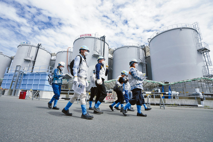 日本福島核電廠排放核污水。