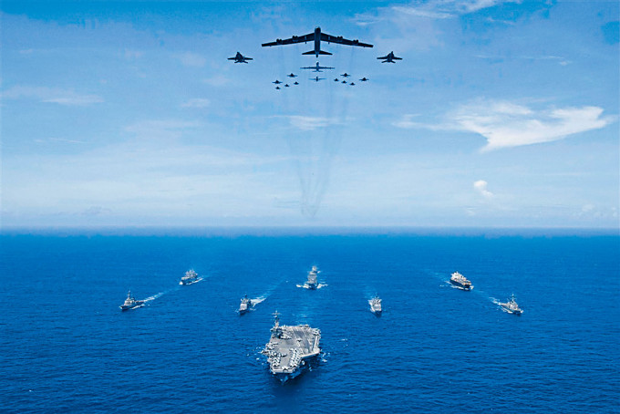 美国海军近年多次在亚太地区举行大规模军演。