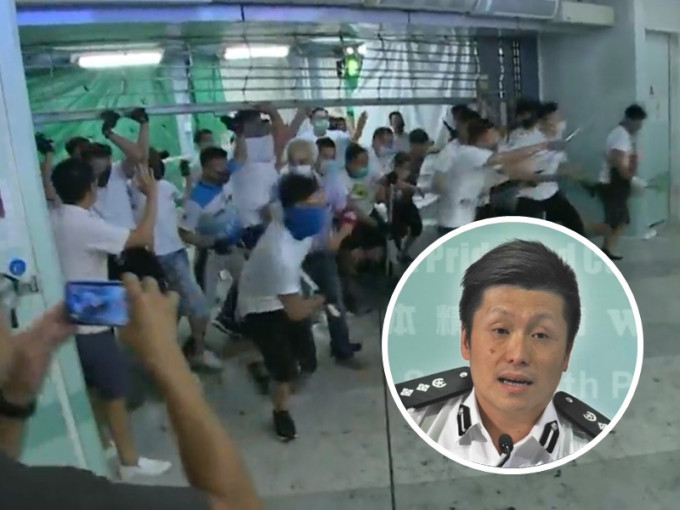 警察公共關係科總警司謝振中形容襲擊事件是無法無天，公然挑戰香港法治。