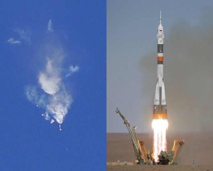 俄罗斯「联盟号」火箭升空后引擎发生故障，船上2名太空人安全。AP