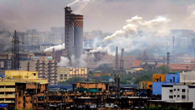 空氣污染嚴重的印度孟買市。網上圖片