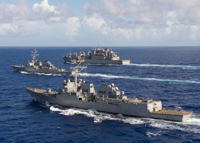 CNN報導，美軍將會在南海和台灣海峽，派出軍艦、戰鬥機及部隊進行自由航行。(網圖)