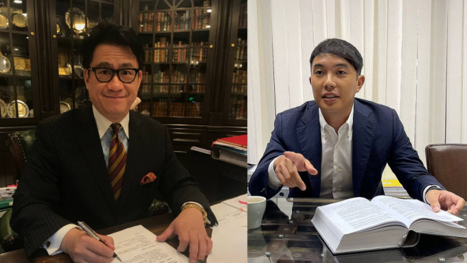 大律师陆伟雄（左）、律师陈廷谦（右）。资料图片