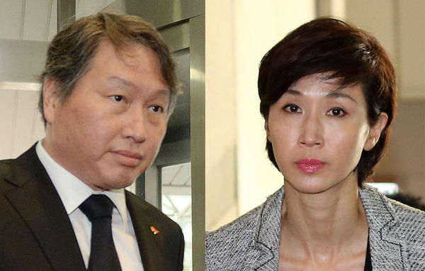 南韓SK集團會長崔泰源與妻子盧素英的離婚官司再惹熱議。網上圖片