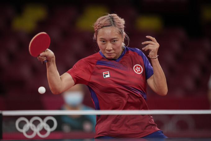 香港女隊摘走奧運乒乓球團體賽銅牌，蘇慧音搶兩分成逆轉功臣。 AP