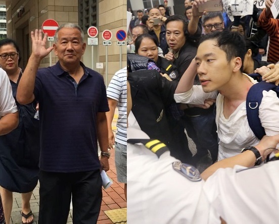 71歲被告劉必泉（左圖）涉於今年1月8日晚在機場襲擊羅冠聰。左圖為梁銘姿攝