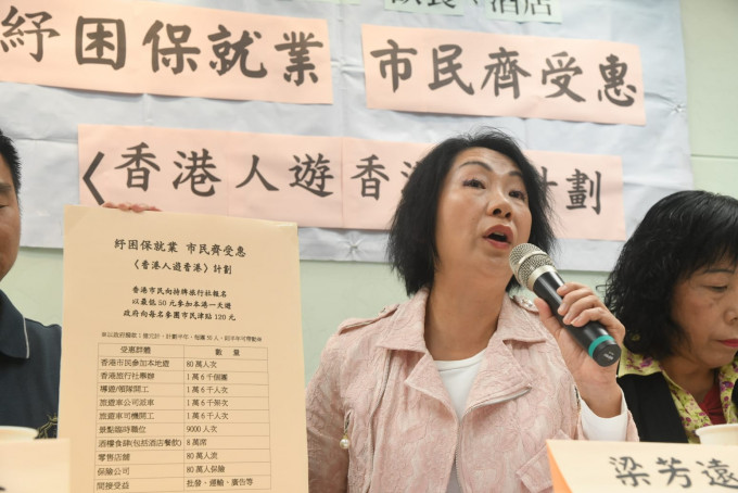 香港旅遊聯業工會聯同專業導遊總工會等，建議政府撥款一億，推出「香港人遊香港」計劃。