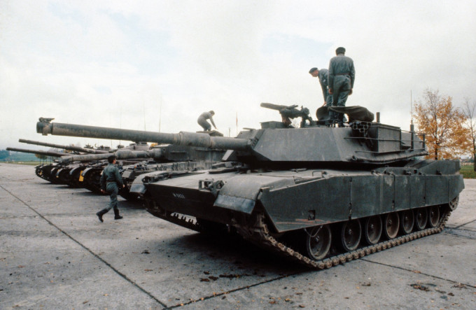 首批M1艾布拉姆斯主戰坦克將於下周運抵烏克蘭。網上圖片