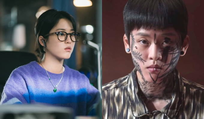 李妍演的少年犯令她人氣急升，在新劇《有利的詐欺》（左圖）演黑客。