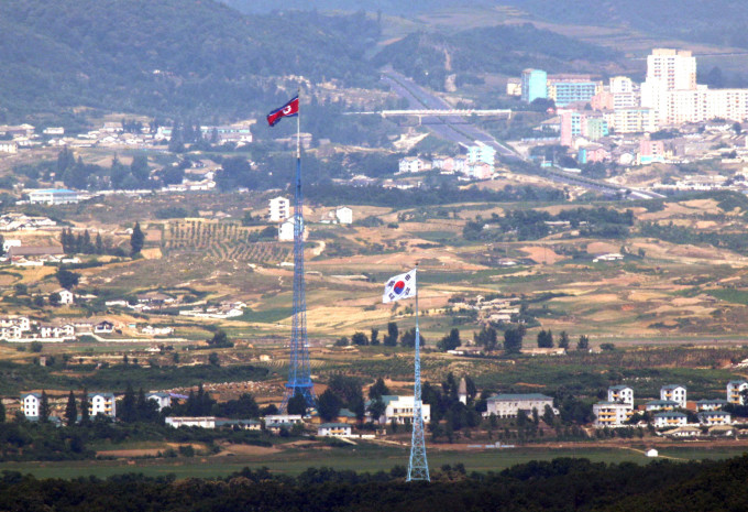 南北韓邊境。 AP資料圖片