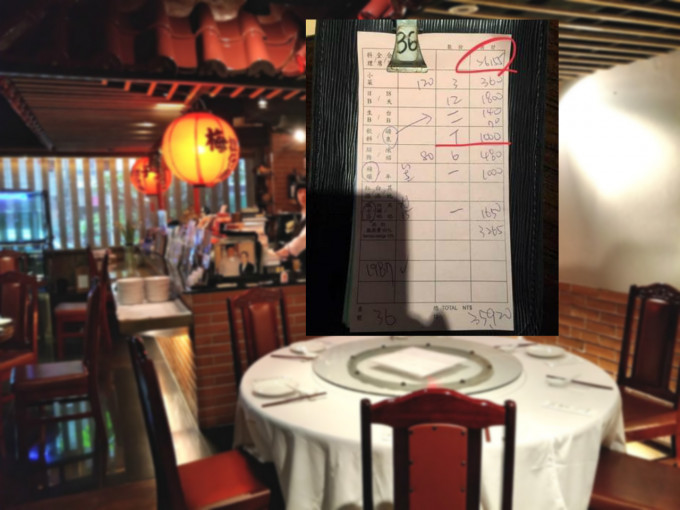 台灣有知名餐廳被投訴懷疑向日本顧客濫收費。網上圖片
