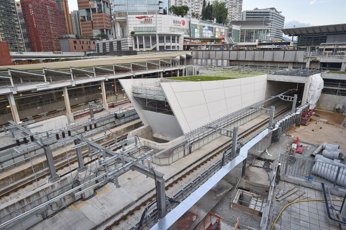 沙中綫红磡站扩建工程。资料图片